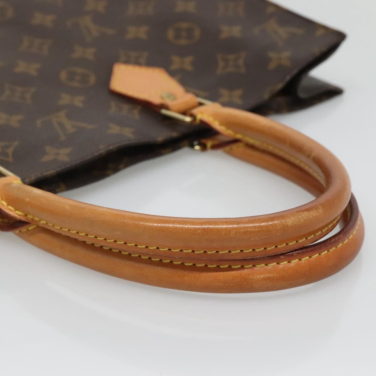 LOUIS VUITTON Monogram Sac Plat Hand Bag M51140 LV Auth 133613
