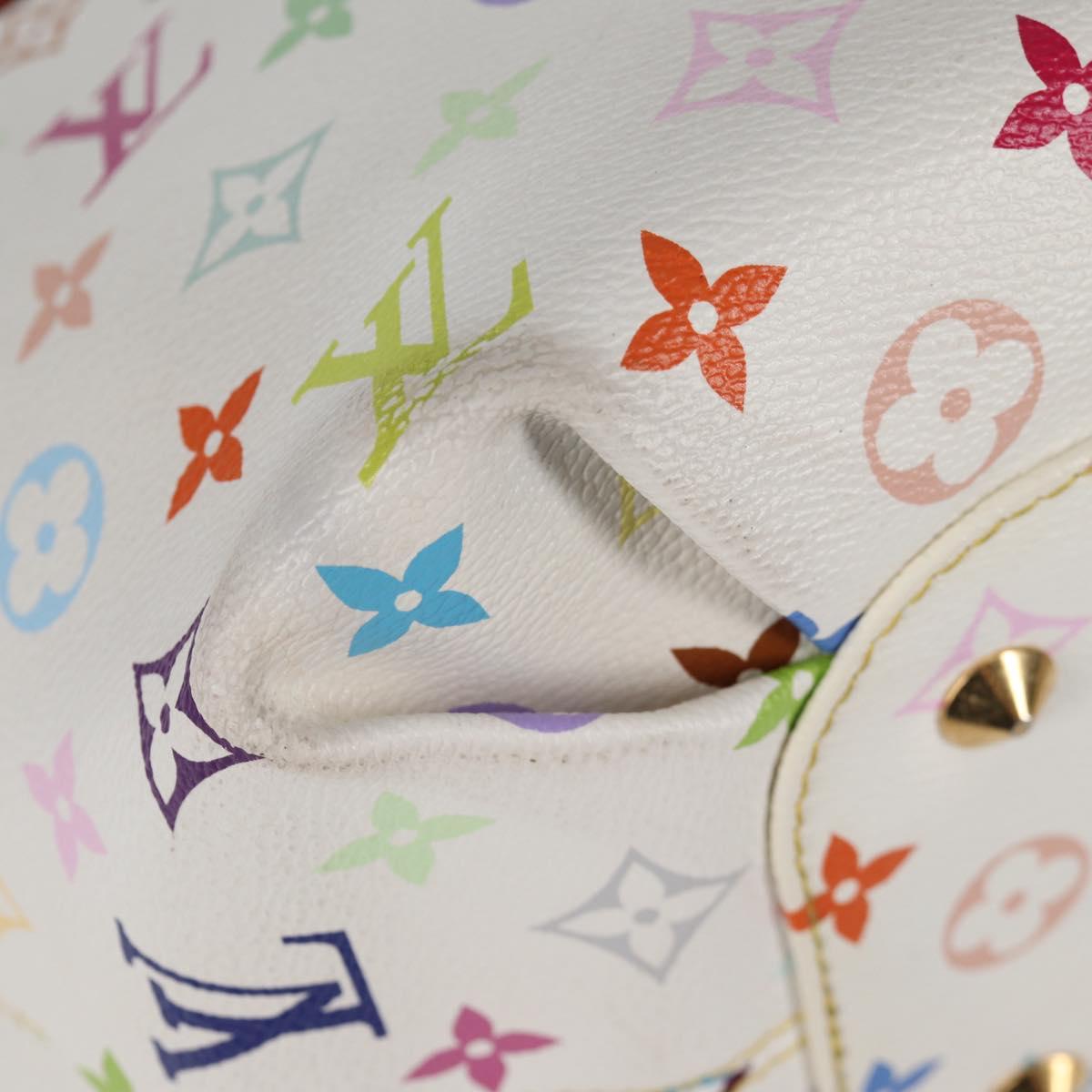 LOUIS VUITTON Monogram Multicolor Annie GM Tote Bag White M40303 LV Auth 133621V