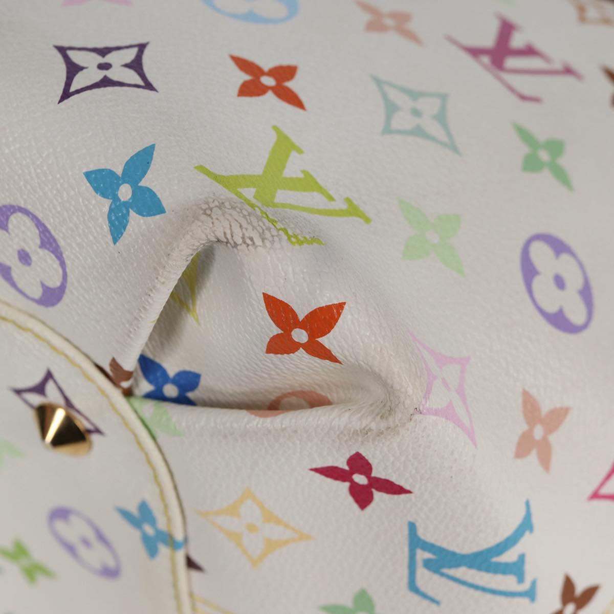 LOUIS VUITTON Monogram Multicolor Annie GM Tote Bag White M40303 LV Auth 133621V