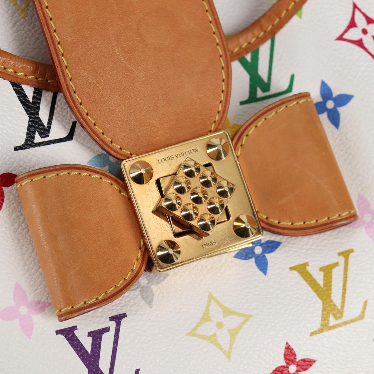 LOUIS VUITTON Monogram Multicolor Annie GM Tote Bag White M40303 LV Auth 133621V