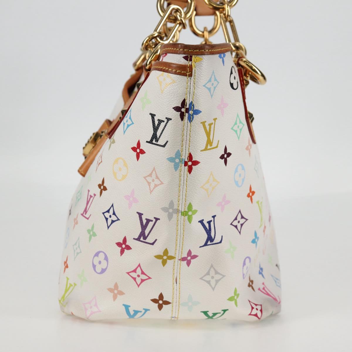 LOUIS VUITTON Monogram Multicolor Annie GM Tote Bag White M40303 LV Auth 133621V