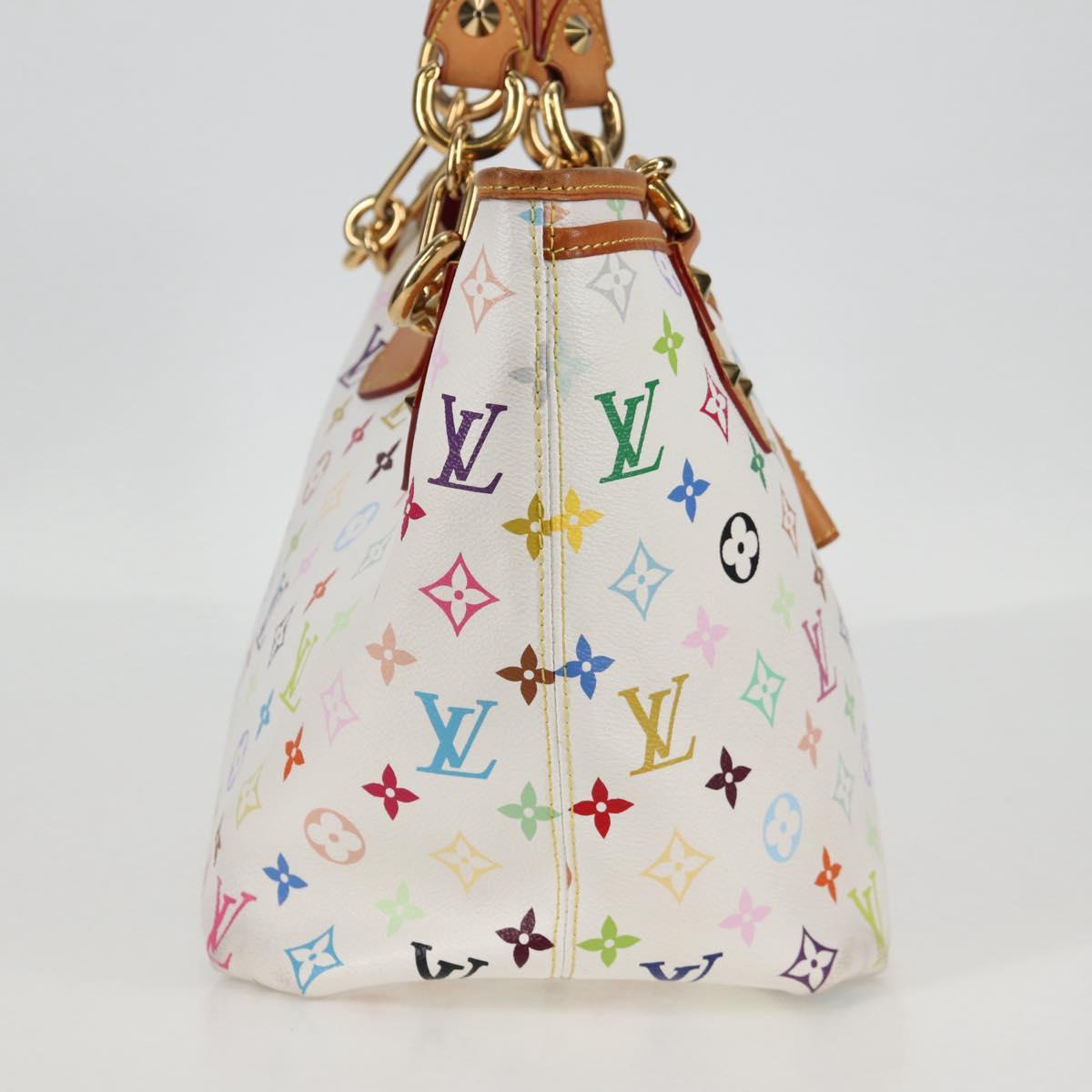 LOUIS VUITTON Monogram Multicolor Annie GM Tote Bag White M40303 LV Auth 133621V