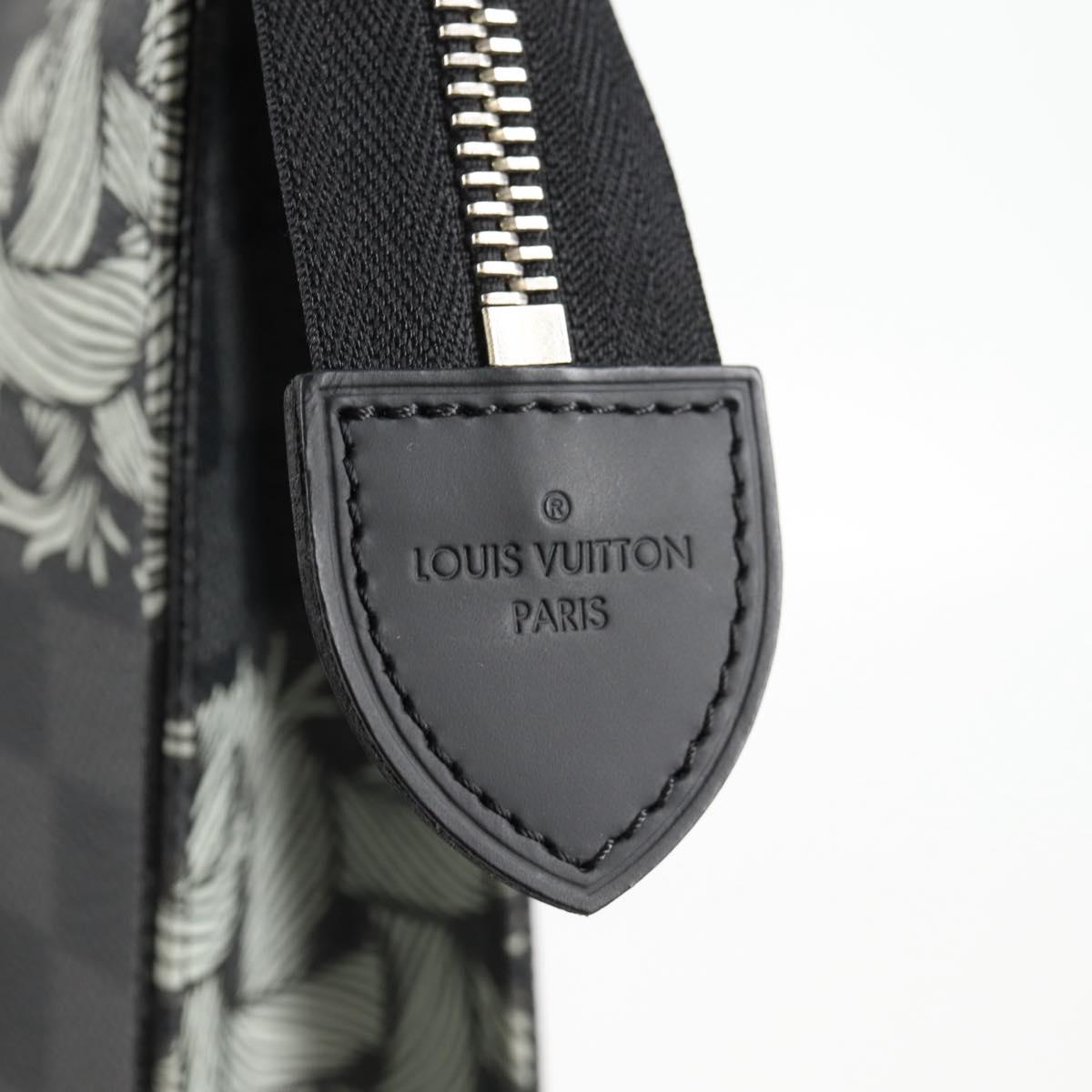 LOUIS VUITTON Damier Christopher Nemeth Pochette Voyage N61234 Auth 133622M