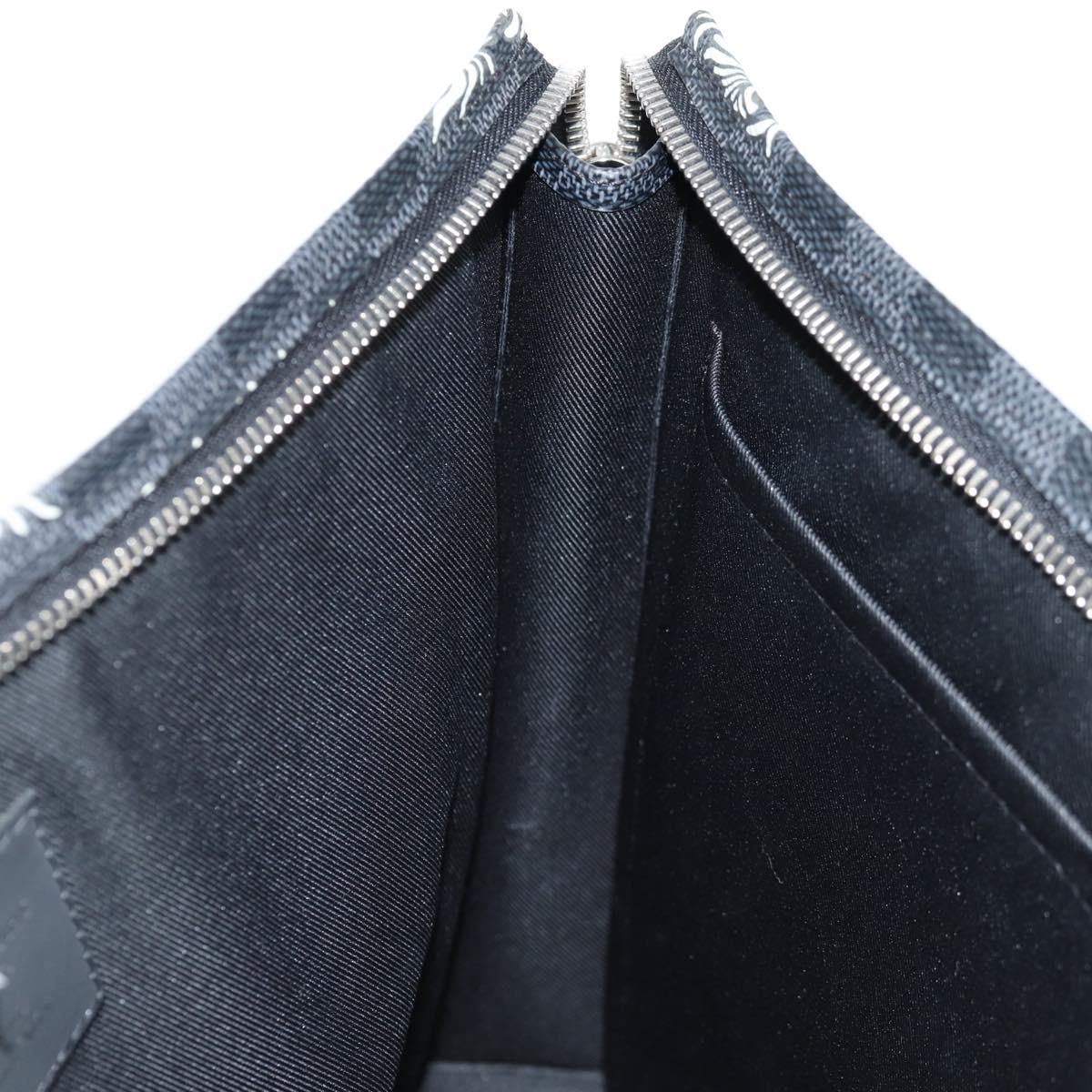 LOUIS VUITTON Damier Christopher Nemeth Pochette Voyage N61234 Auth 133622M