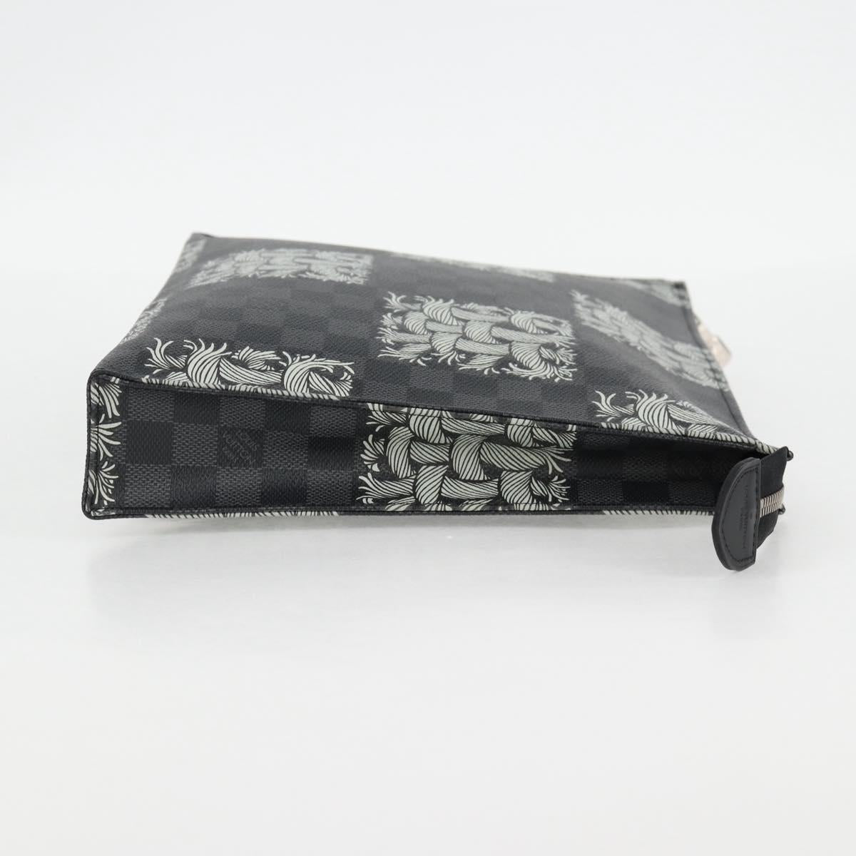 LOUIS VUITTON Damier Christopher Nemeth Pochette Voyage N61234 Auth 133622M