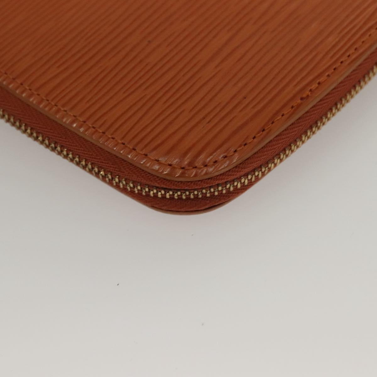 LOUIS VUITTON Epi Agenda geod Wallet Brown LV Auth 133628