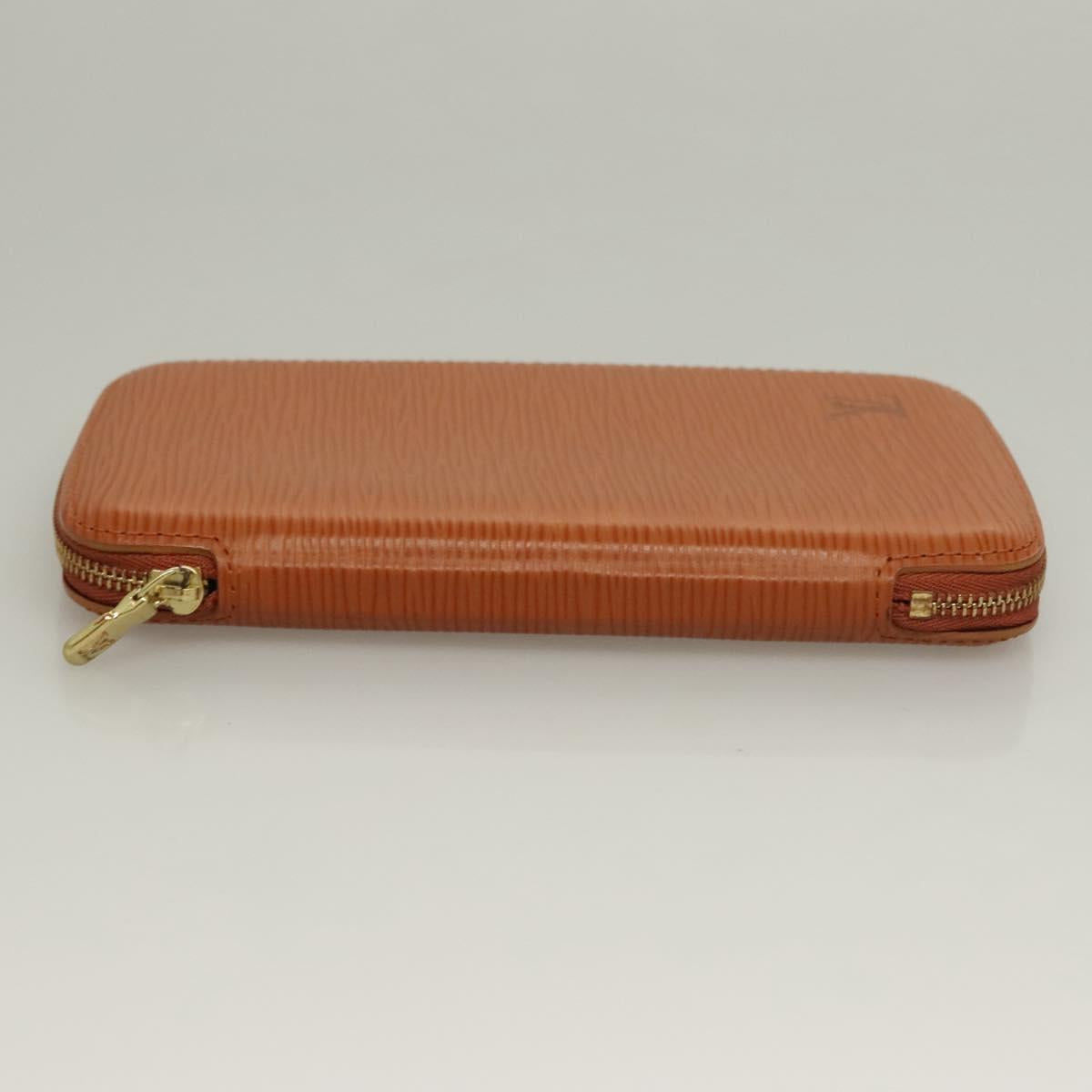LOUIS VUITTON Epi Agenda geod Wallet Brown LV Auth 133628