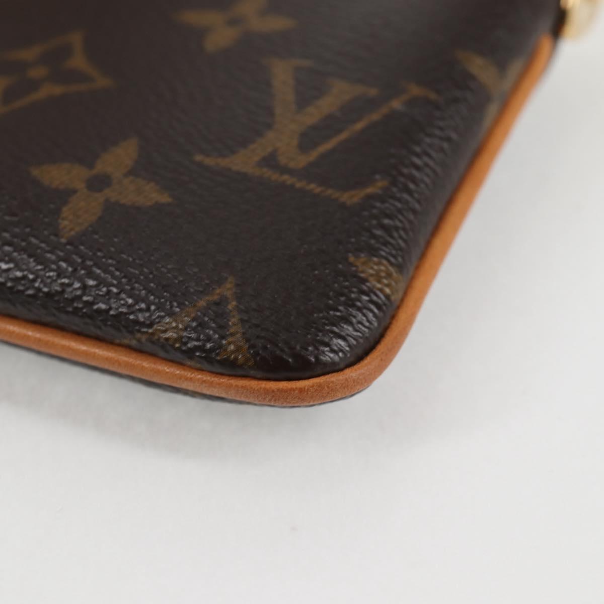 LOUIS VUITTON Monogram Chain Pochette Mila MM Pouch M60094 Auth 133662V