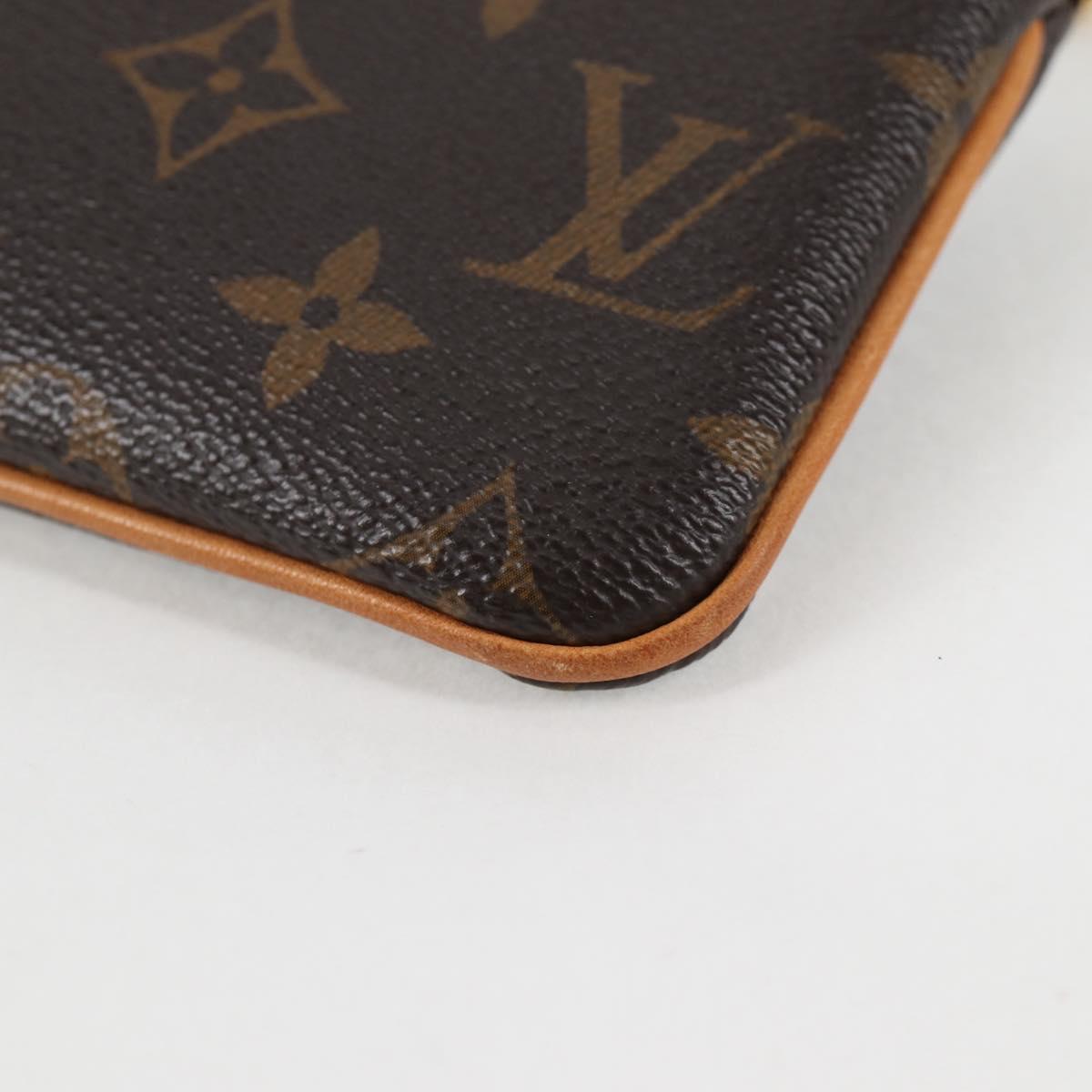 LOUIS VUITTON Monogram Chain Pochette Mila MM Pouch M60094 Auth 133662V