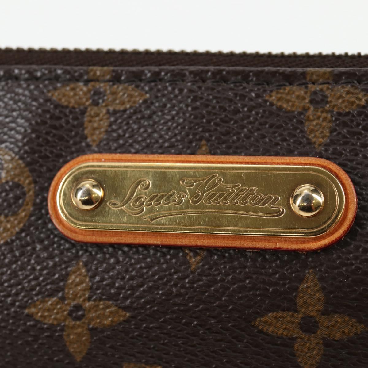 LOUIS VUITTON Monogram Chain Pochette Mila MM Pouch M60094 Auth 133662V