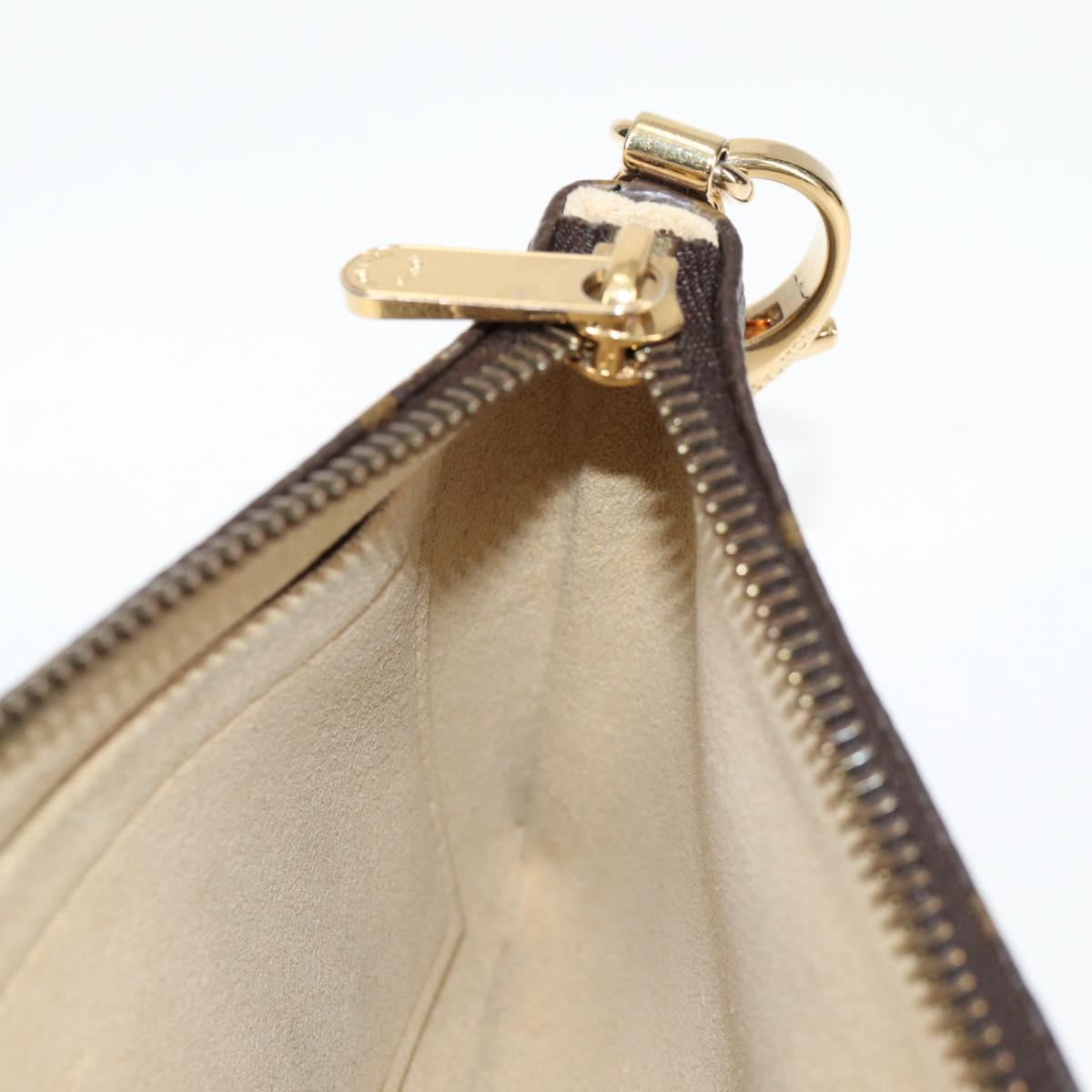 LOUIS VUITTON Monogram Chain Pochette Mila MM Pouch M60094 Auth 133662V