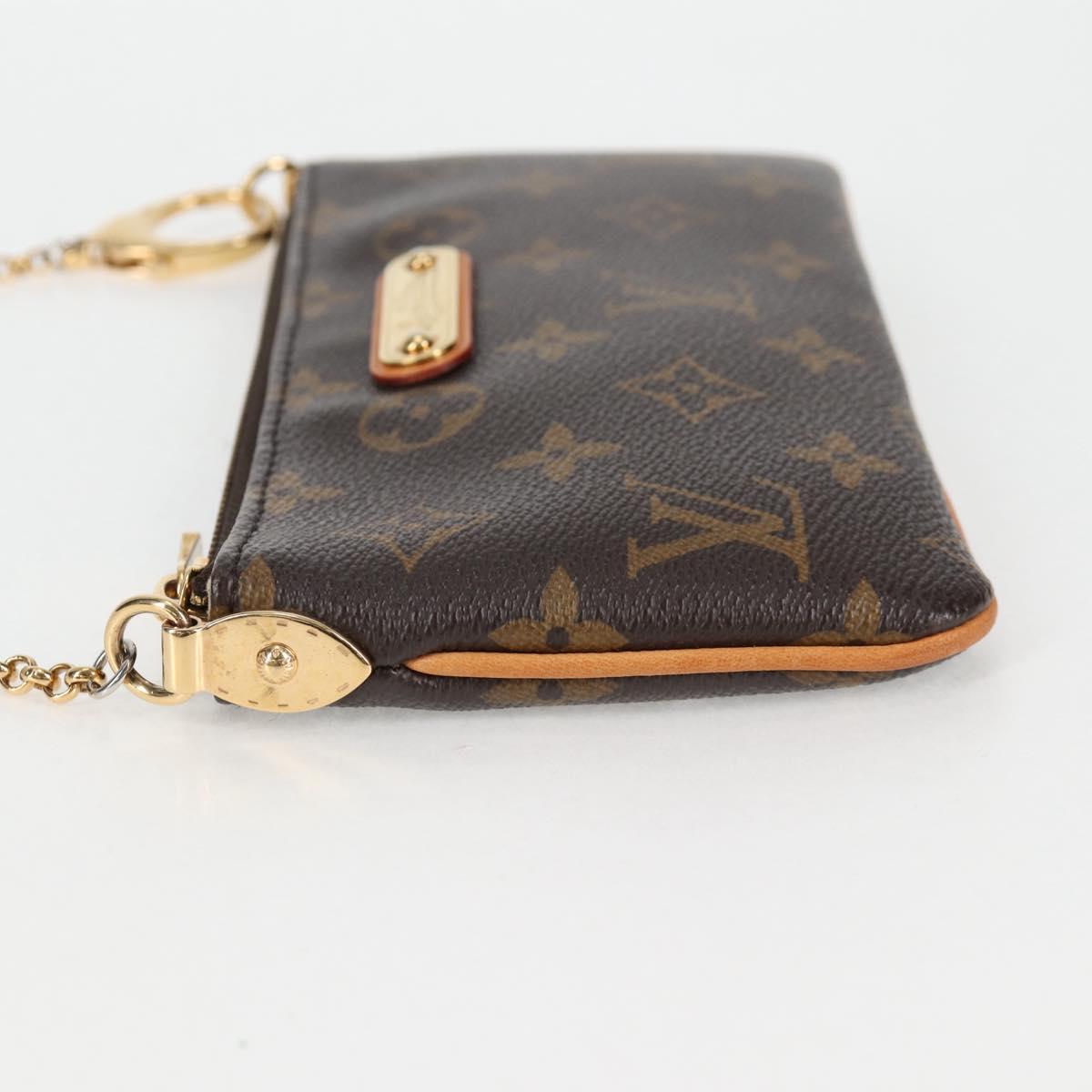 LOUIS VUITTON Monogram Chain Pochette Mila MM Pouch M60094 Auth 133662V