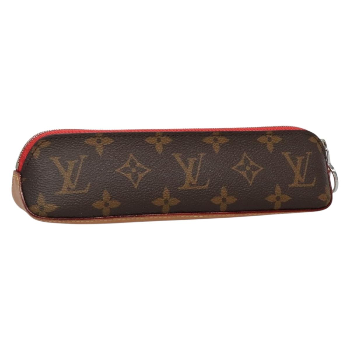 LOUIS VUITTON Monogram Trousse Elizabeth Pen Case GI0009 LV Auth 133666