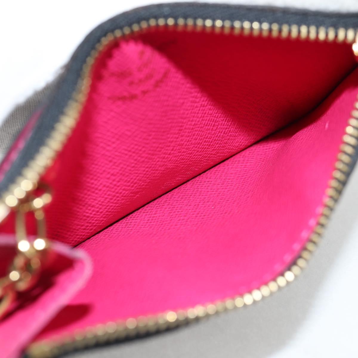 LOUIS VUITTON Multicolor Pochette Cles NM Coin Purse Black M60279 Auth 133667V