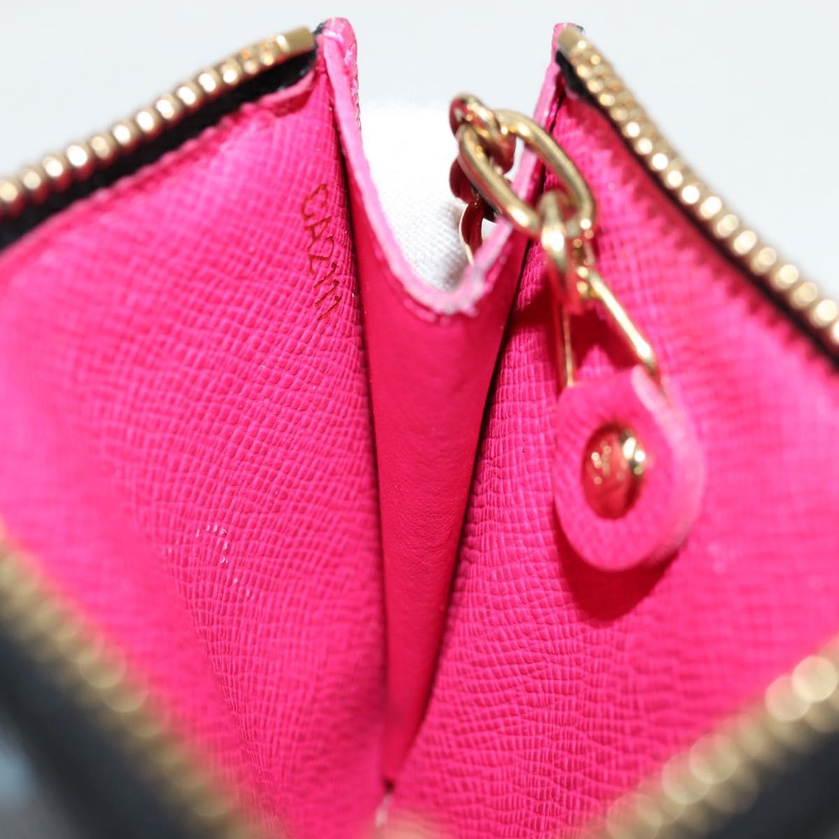 LOUIS VUITTON Multicolor Pochette Cles NM Coin Purse Black M60279 Auth 133667V
