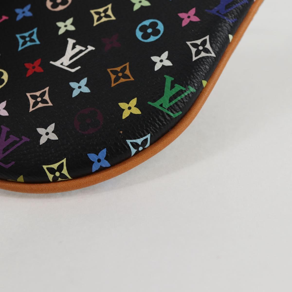 LOUIS VUITTON Monogram Multicolor Pochette GM Pouch Black M60030 LV Auth 133668SAV