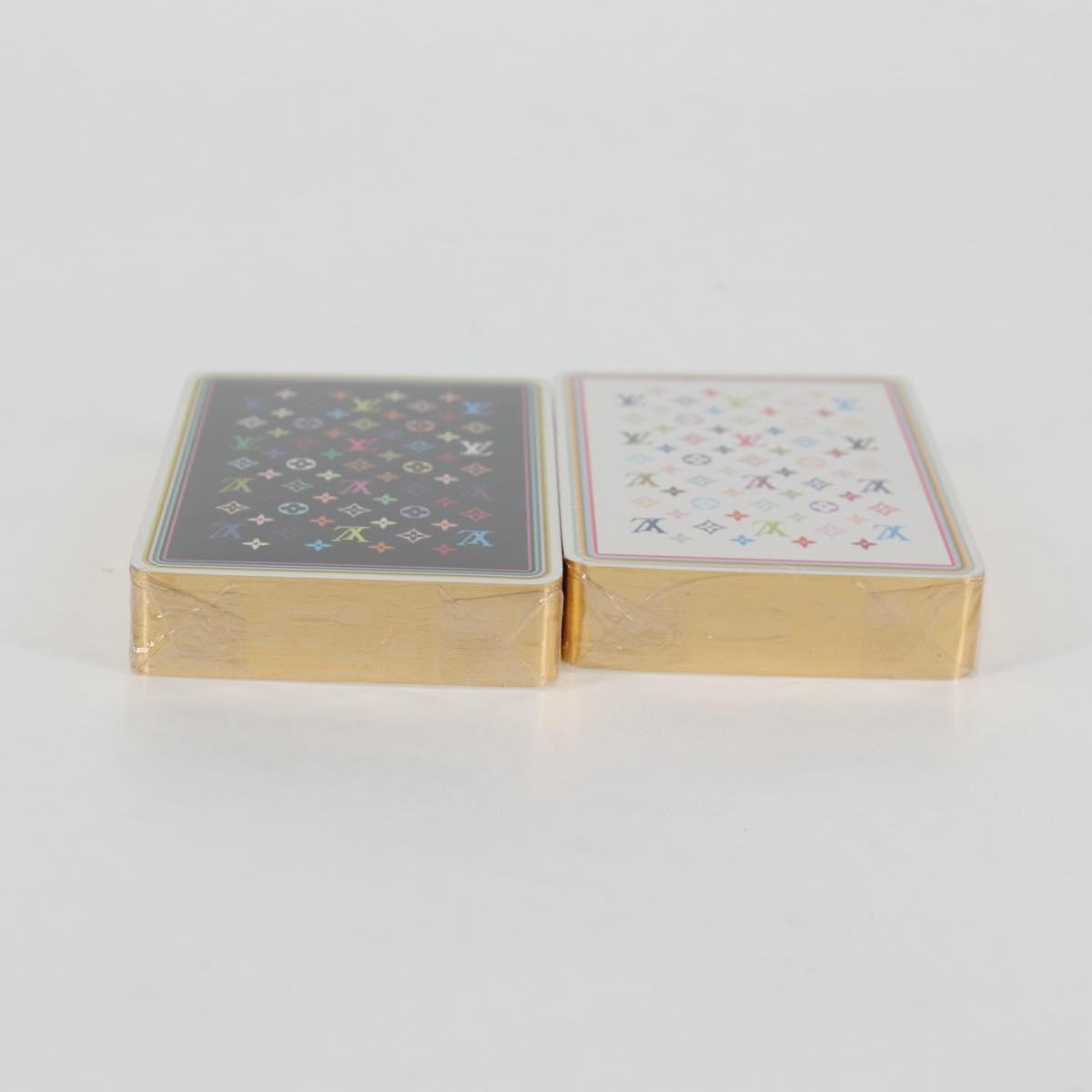 LOUIS VUITTON Monogram Multicolor Playing Cards Black White LV Auth 133669SAM