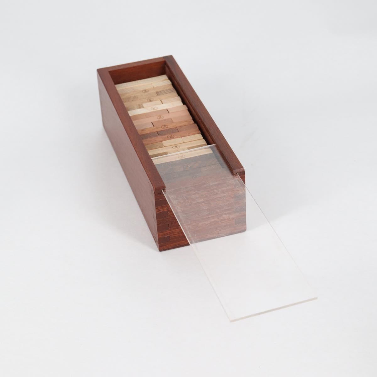 LOUIS VUITTON Jenga Wood Brown LV Auth 133670SM