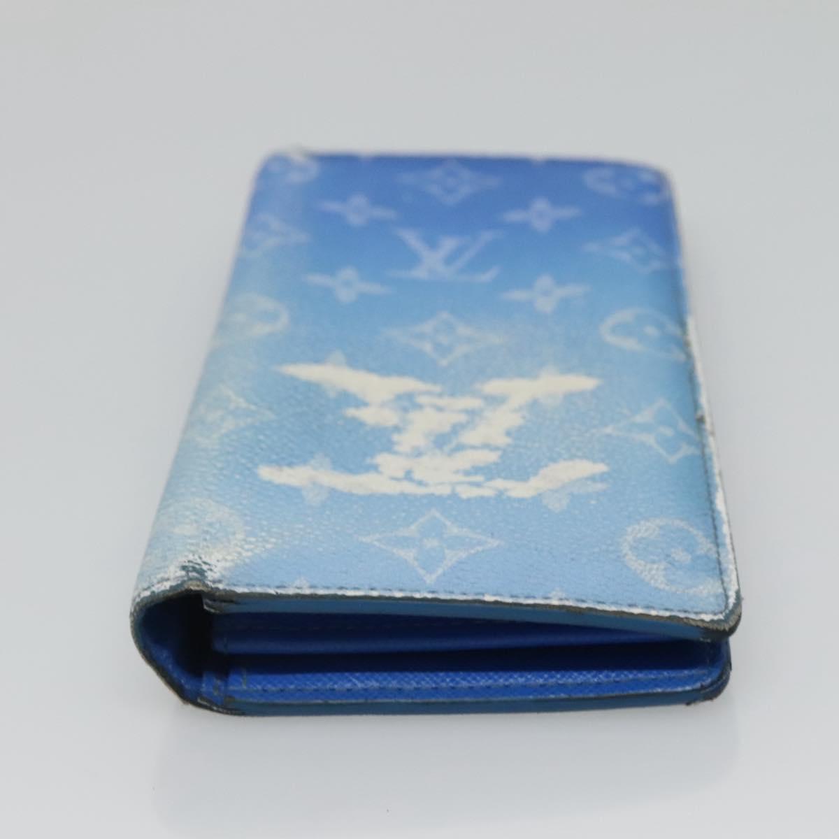 LOUIS VUITTON Monogram Clouds Portefeuille Braza Long Wallet M69680 Auth 133675