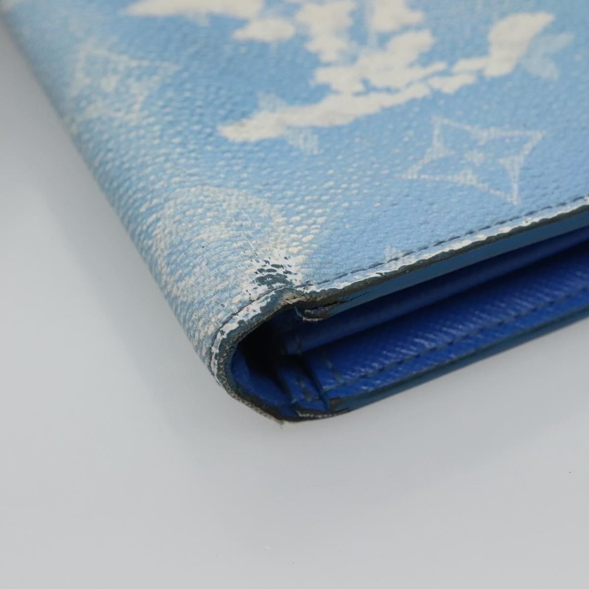LOUIS VUITTON Monogram Clouds Portefeuille Braza Long Wallet M69680 Auth 133675