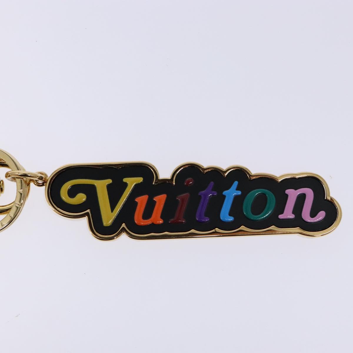 LOUIS VUITTON Porte Cleny Wave Key Holder metal Gold M63747 LV Auth 133677M