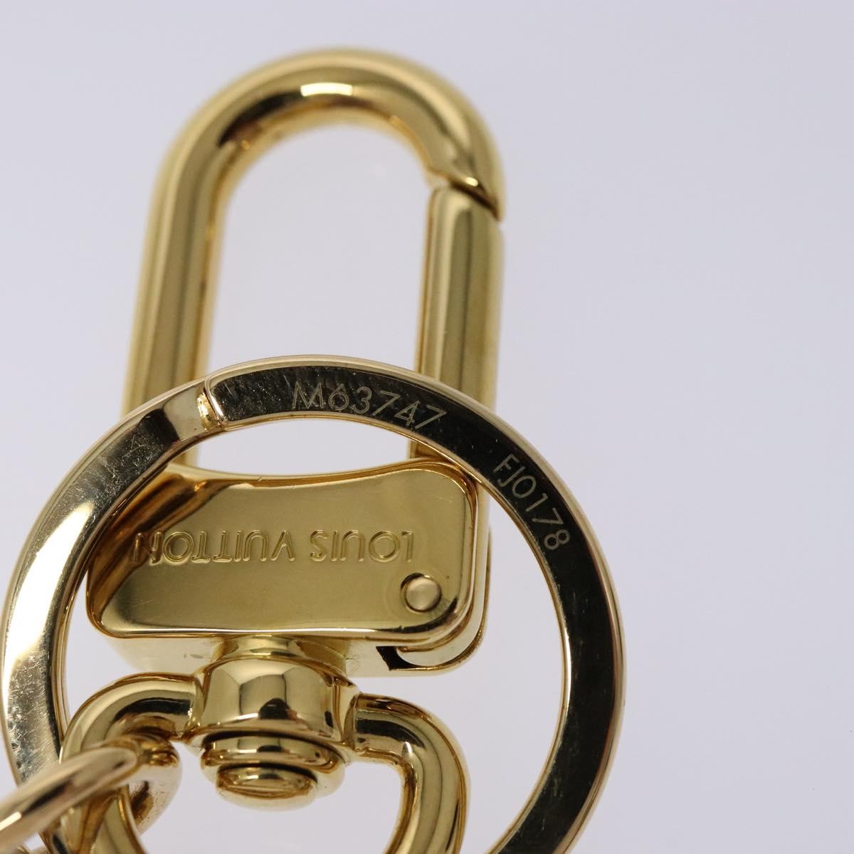 LOUIS VUITTON Porte Cleny Wave Key Holder metal Gold M63747 LV Auth 133677M
