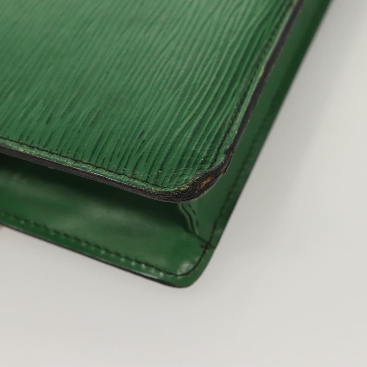 LOUIS VUITTON Epi Montaigne 23 Clutch Bag Green M52664 LV Auth 133690