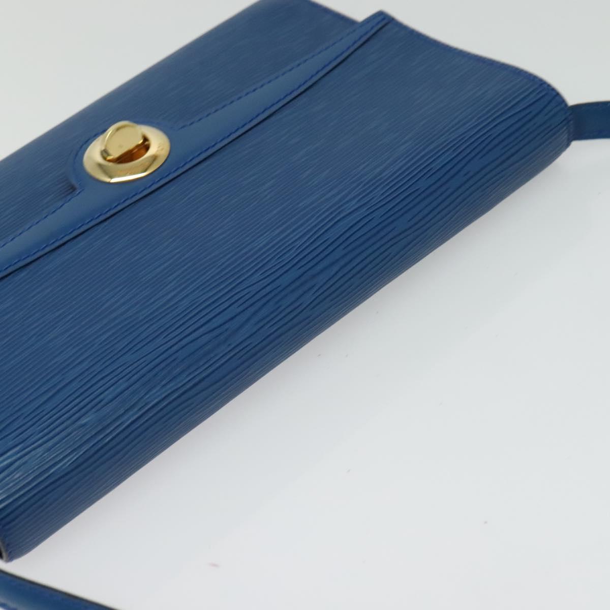 LOUIS VUITTON Epi Pochette Arche Shoulder Bag Blue M52575 LV Auth 133691