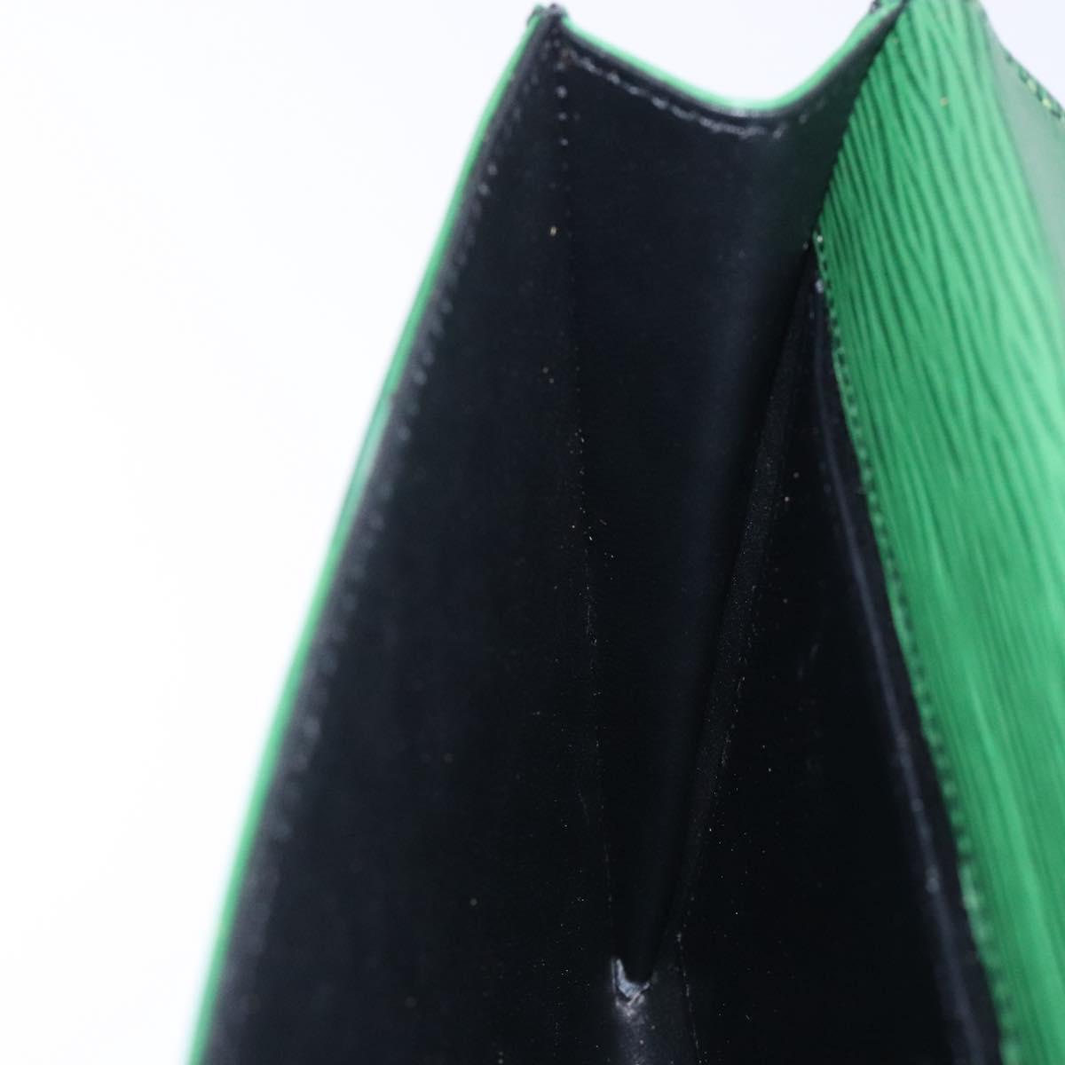 LOUIS VUITTON Epi Jena Clutch Bag Green M52724 LV Auth 133692