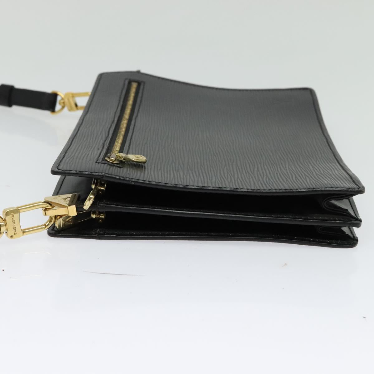 LOUIS VUITTON Epi Angian Shoulder Bag 2way Black M52112 LV Auth 133693A