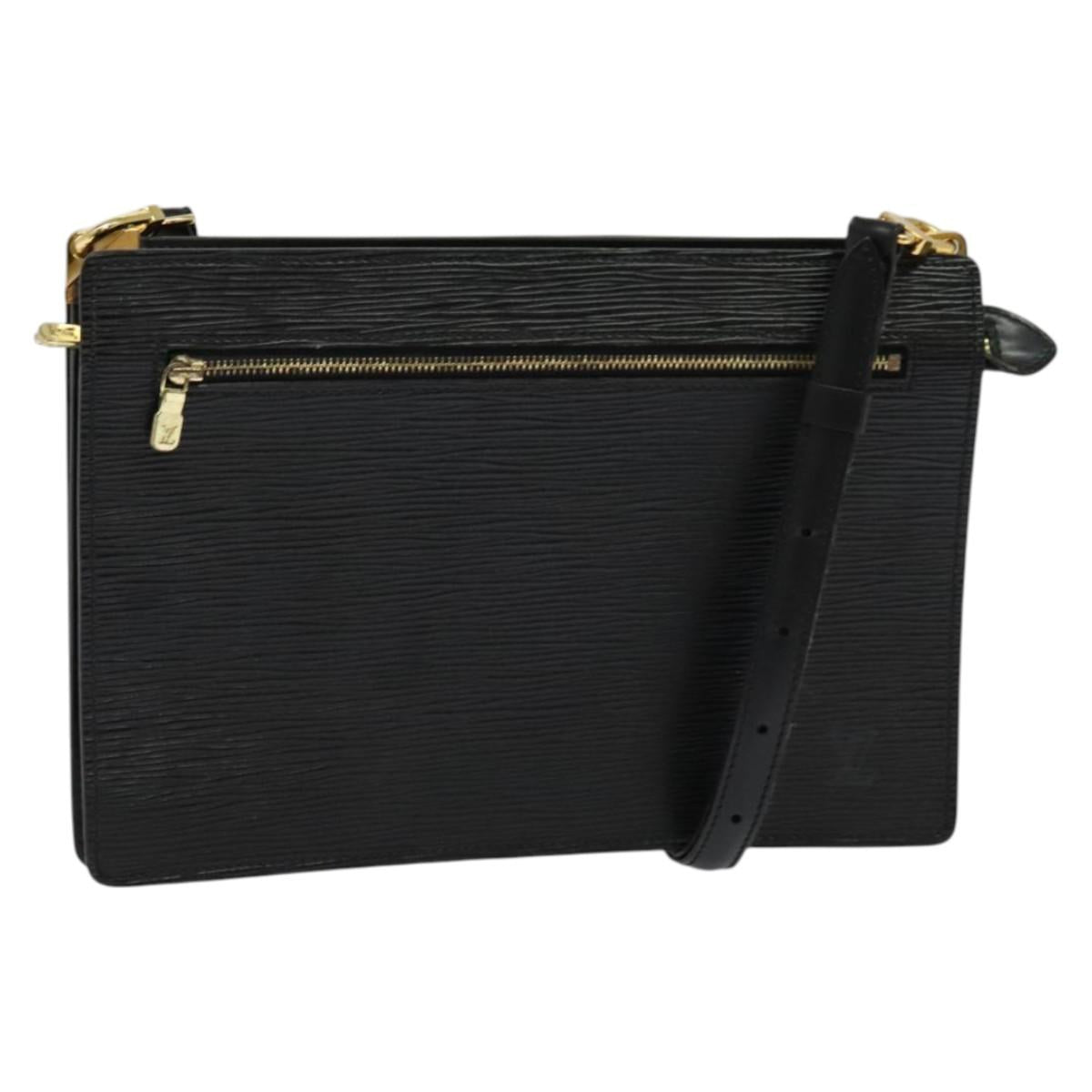 LOUIS VUITTON Epi Angian Shoulder Bag 2way Black M52112 LV Auth 133693A