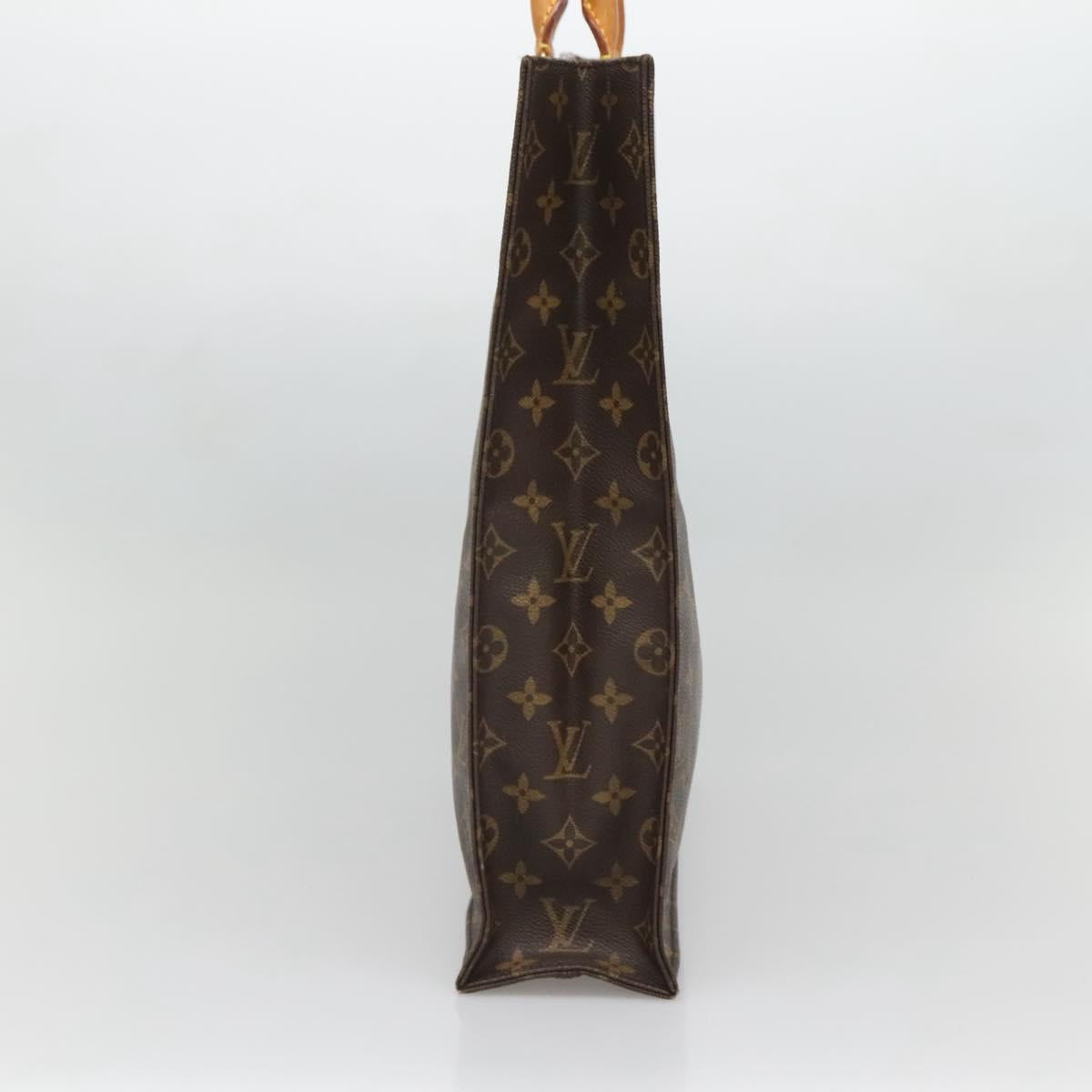 LOUIS VUITTON Monogram Sac Plat Hand Bag M51140 LV Auth 133705
