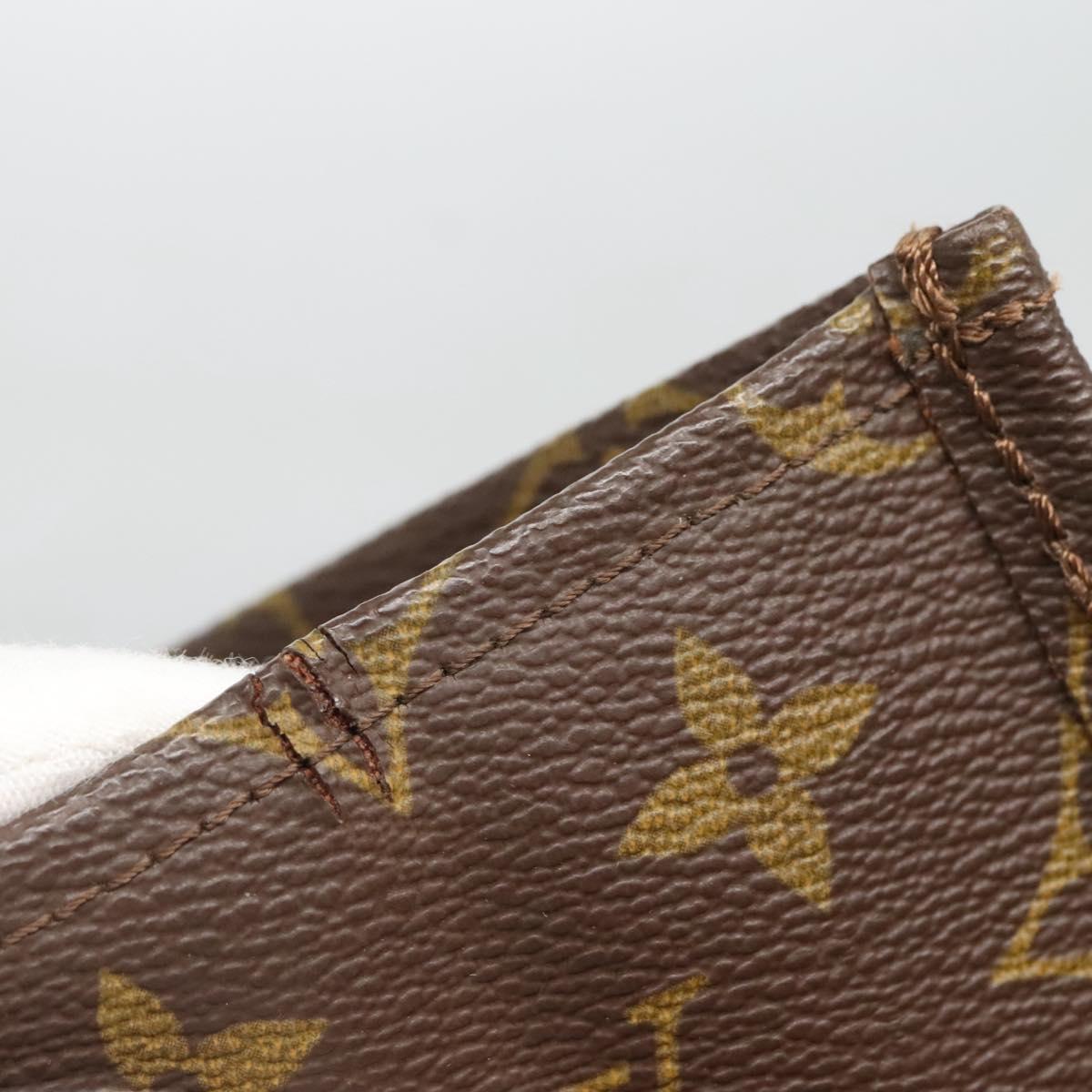 LOUIS VUITTON Monogram Sac Plat Hand Bag M51140 LV Auth 133707
