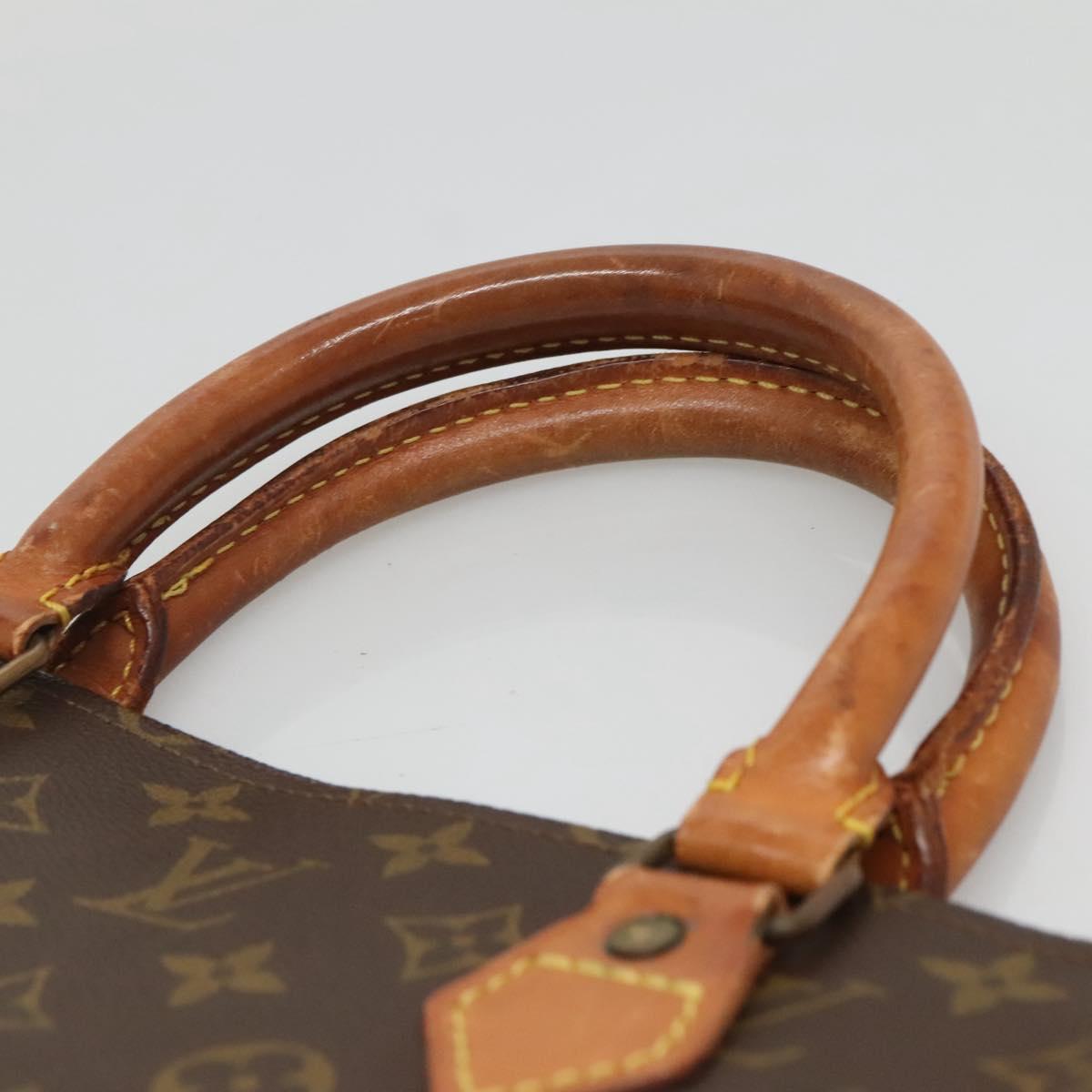 LOUIS VUITTON Monogram Sac Plat Hand Bag M51140 LV Auth 133707