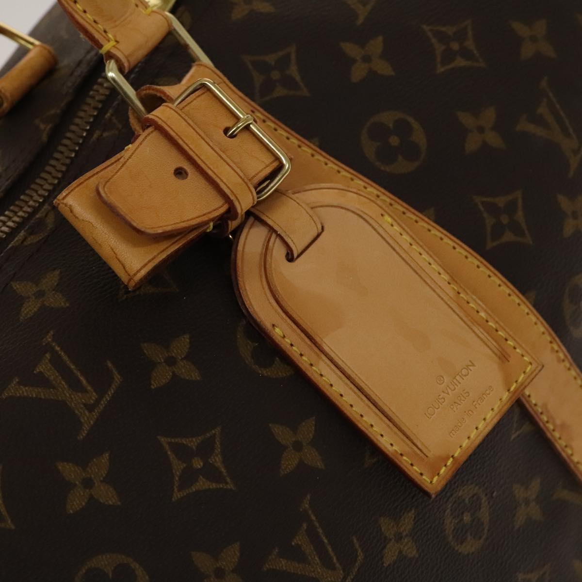 LOUIS VUITTON Monogram Keepall 55 Boston Bag M41424 LV Auth 133717