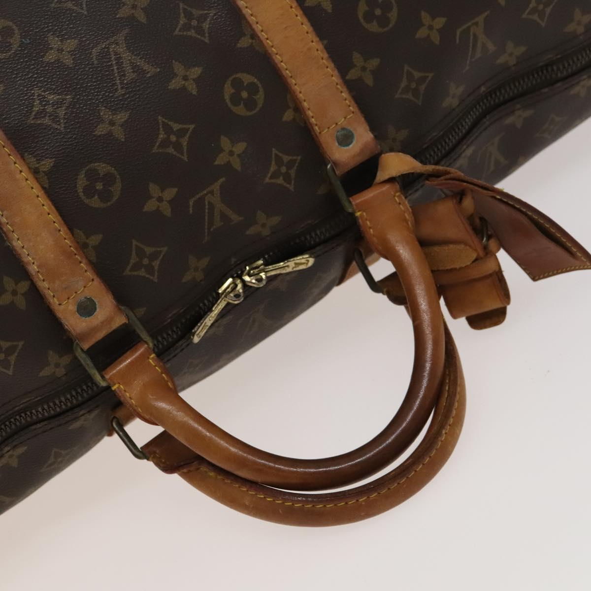 LOUIS VUITTON Monogram Keepall Bandouliere 60 Boston Bag M41412 LV Auth 133720