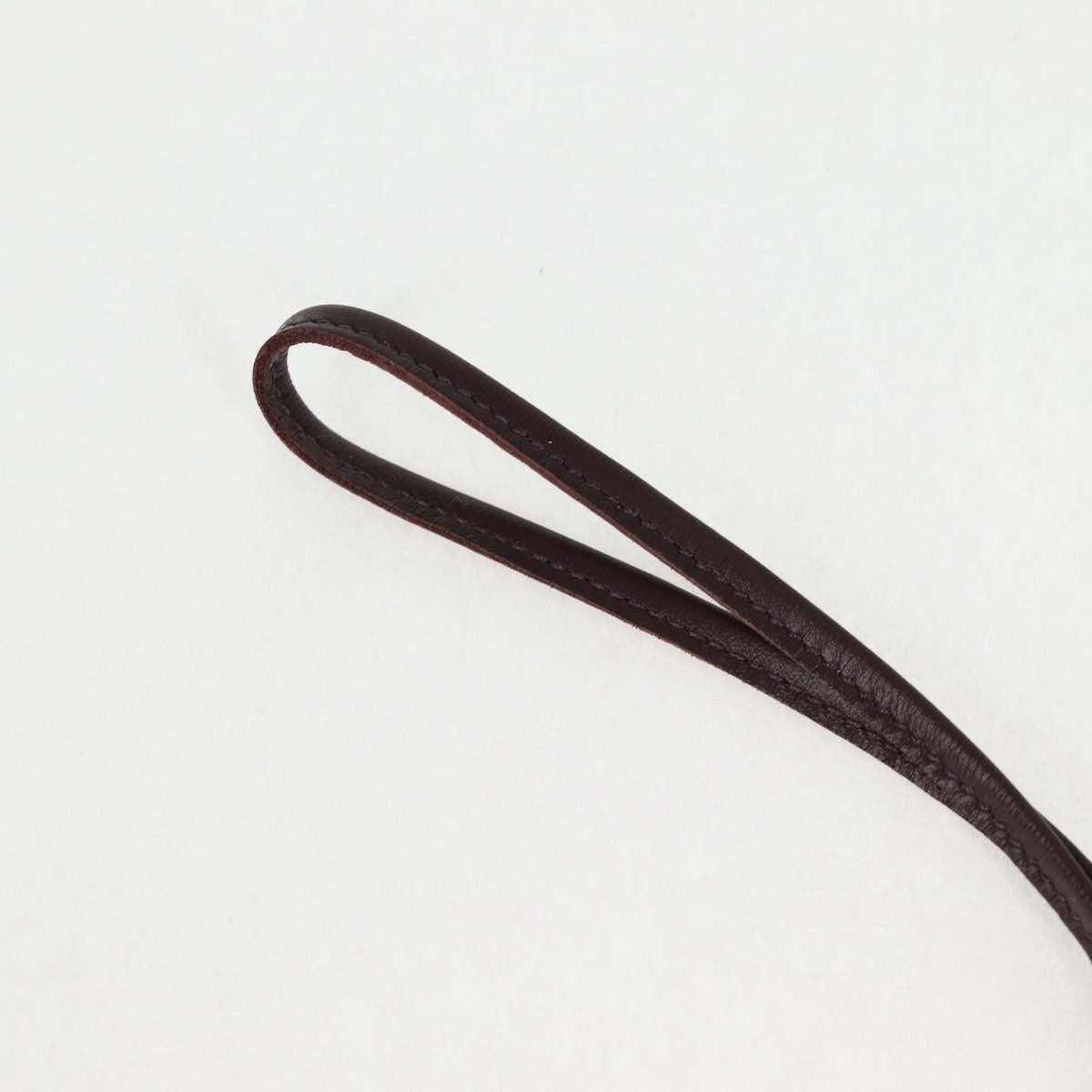 HERMES Rodeo Charm PM Charm Leather Pink Auth 133735