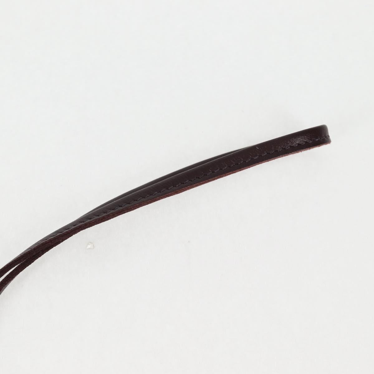 HERMES Rodeo Charm PM Charm Leather Pink Auth 133735