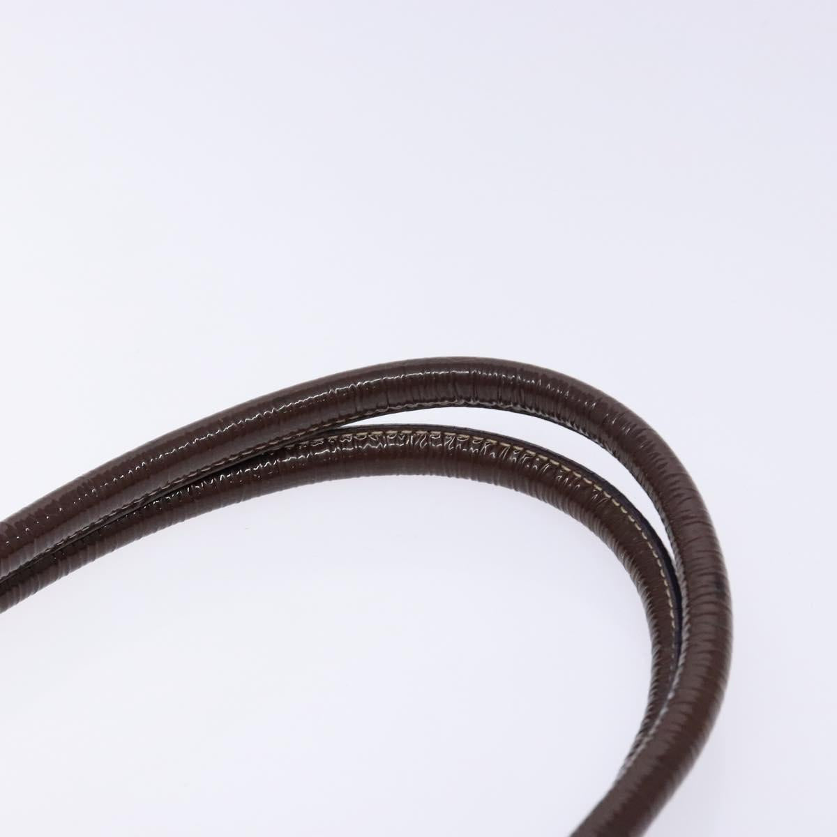 PRADA Tote Bag Nylon Purple Gold Auth 133783