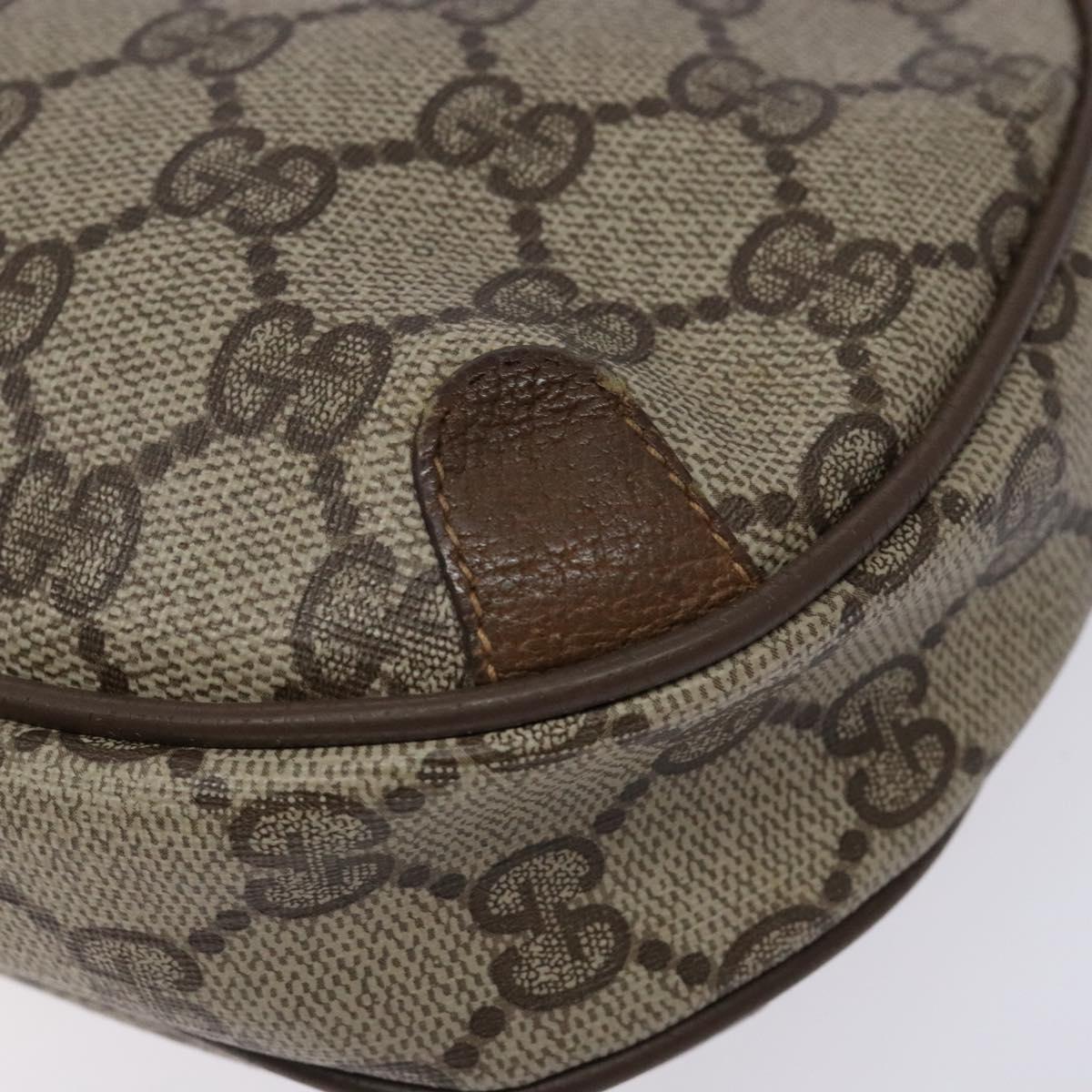 GUCCI GG Supreme Web Sherry Line Shoulder Bag PVC Beige 89 02 066 Auth 133869