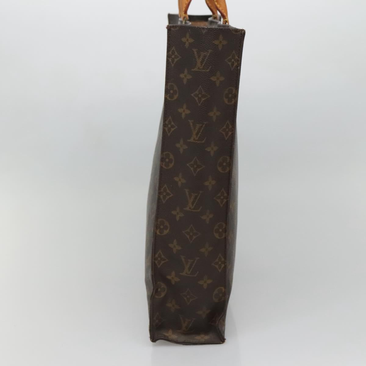 LOUIS VUITTON Monogram Sac Plat Hand Bag M51140 LV Auth 133894