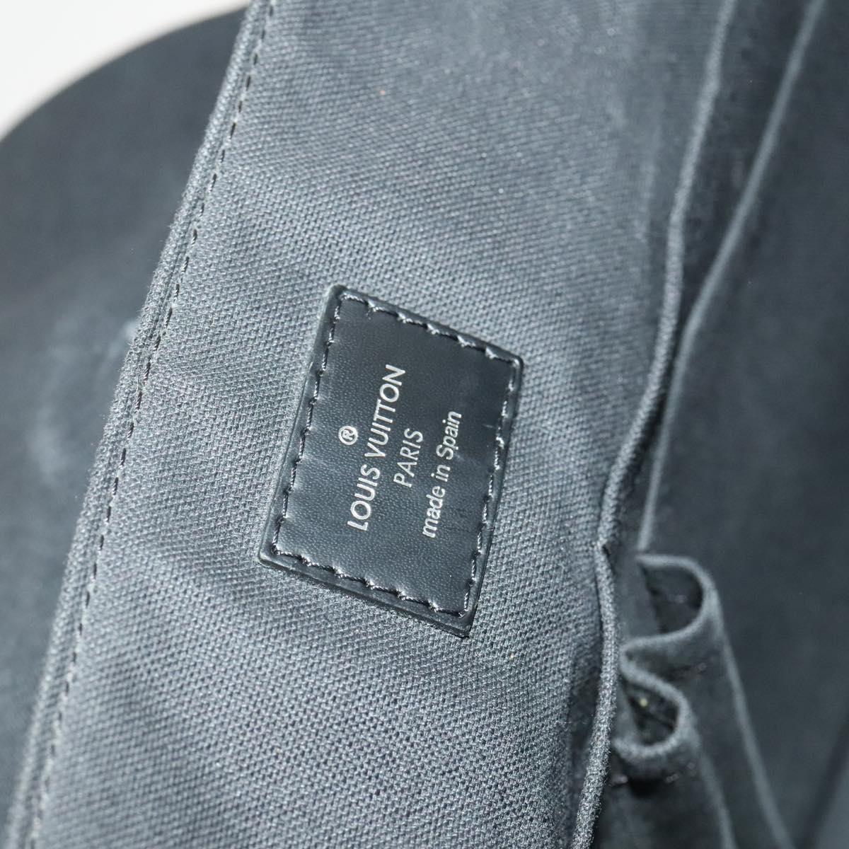 LOUIS VUITTON Damier Graphite District MM Shoulder Bag N41272 LV Auth 133908