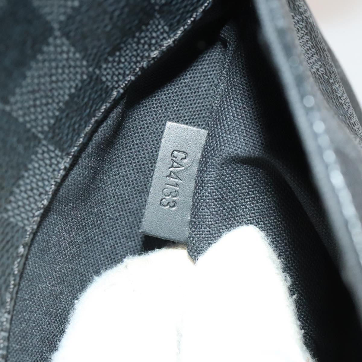 LOUIS VUITTON Damier Graphite District MM Shoulder Bag N41272 LV Auth 133908