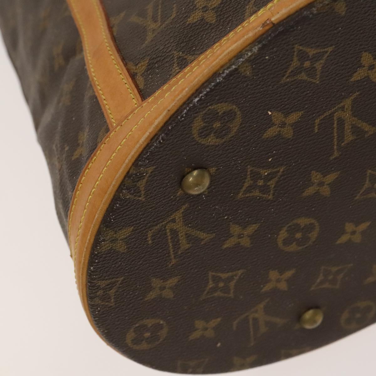 LOUIS VUITTON Monogram Bucket GM Shoulder Bag M42236 LV Auth 133929