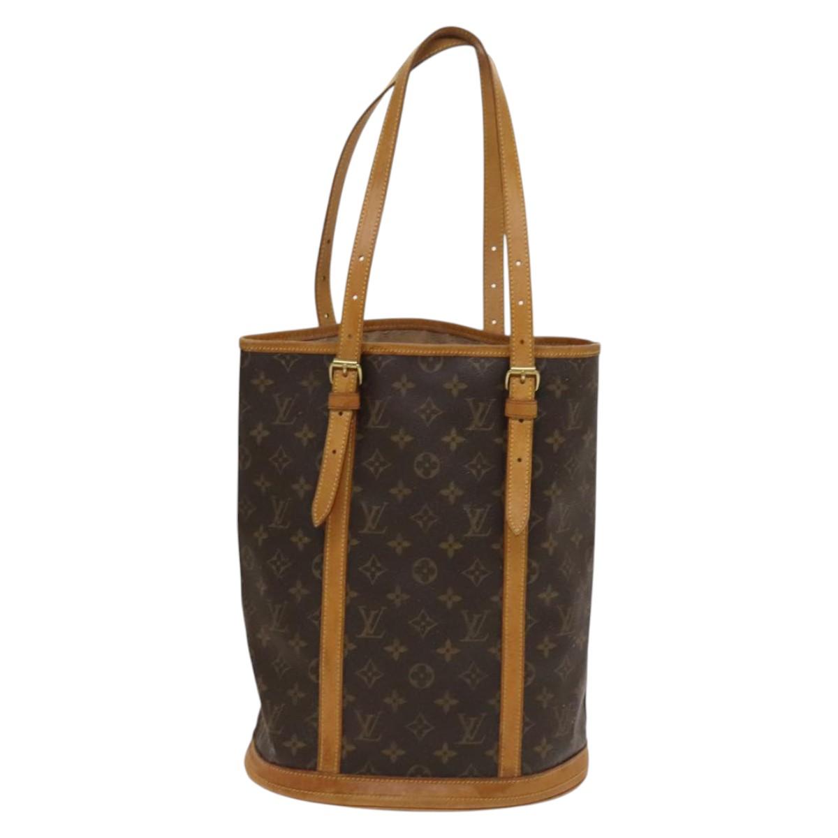 LOUIS VUITTON Monogram Bucket GM Shoulder Bag M42236 LV Auth 133929