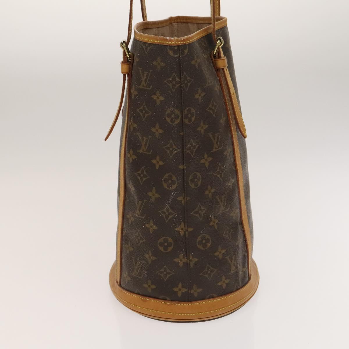 LOUIS VUITTON Monogram Bucket GM Shoulder Bag M42236 LV Auth 133929