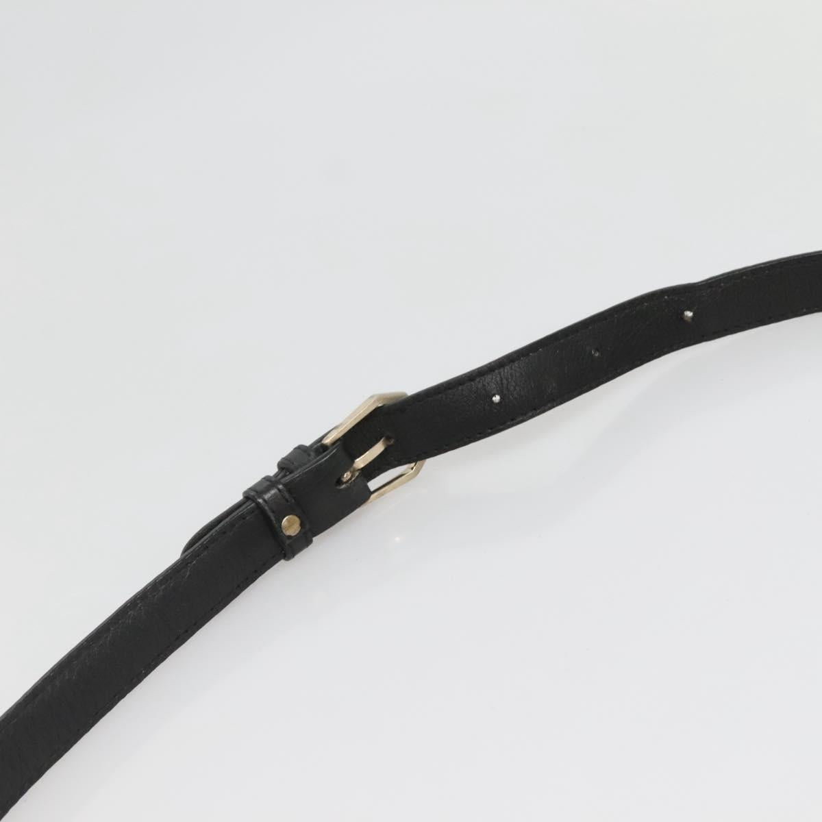 MCM Vicetos Logogram Shoulder Bag Leather 2way Black Auth 133981