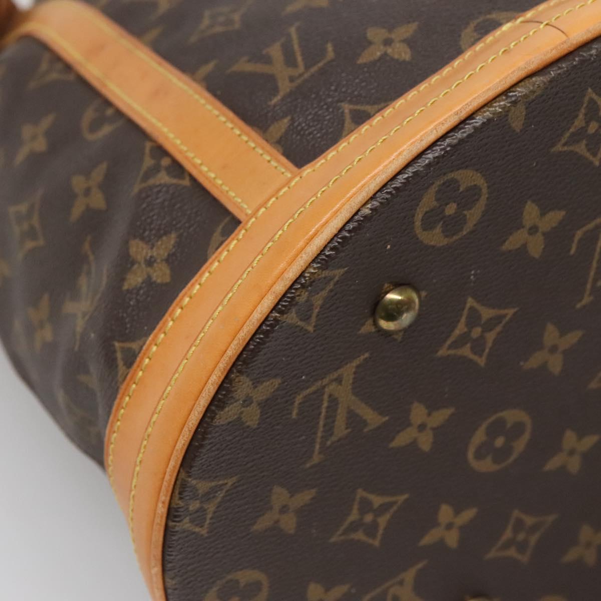 LOUIS VUITTON Monogram Bucket GM Shoulder Bag M42236 LV Auth 133995
