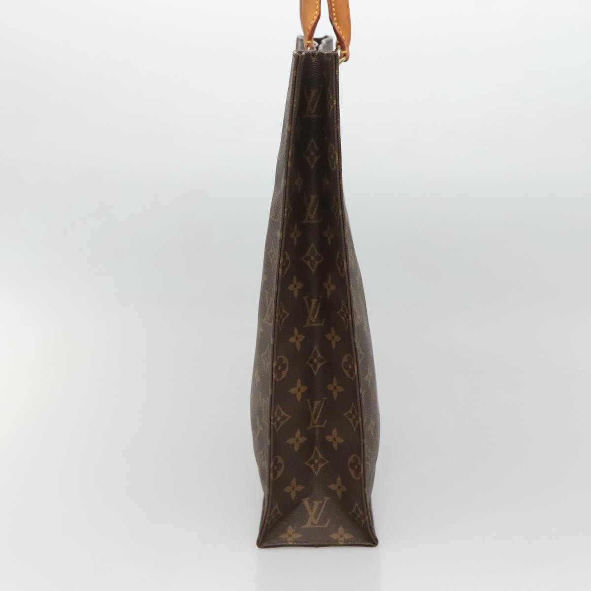 LOUIS VUITTON Monogram Sac Plat Hand Bag M51140 LV Auth 134040