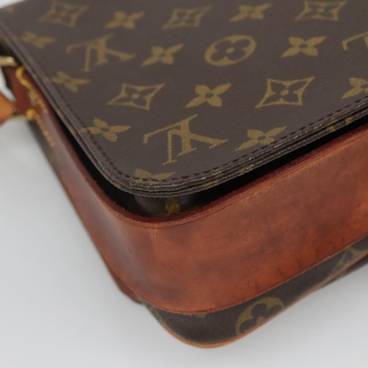 LOUIS VUITTON Monogram Cartouchiere MM Shoulder Bag M51253 LV Auth 134043